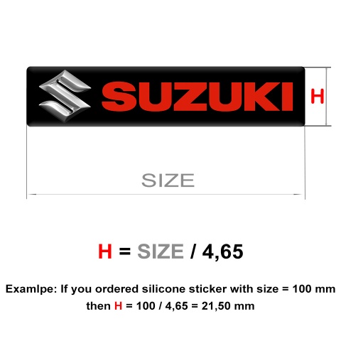 Suzuki Emblem Badge Logo Racing Edition