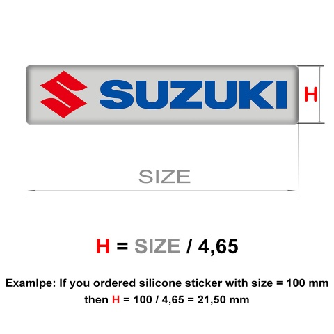 Suzuki Emblem Silicone Stylish Logo Style 