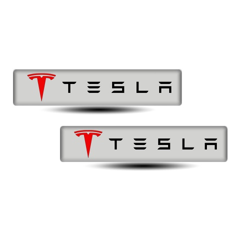 Tesla Silicone Emblem Stylish Logo Edition 