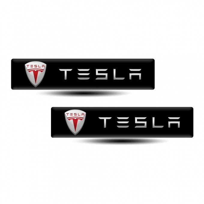 Tesla Emblem Silicone High End tape Design 