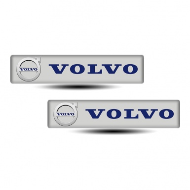 Volvo Emblem Badge Logo Gray Style 