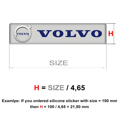 Volvo Emblem Badge Logo Gray Style 