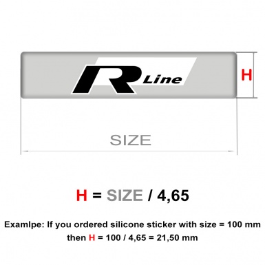 VW Emblem Silicone R Line Edition 