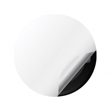 Nissan Domed Stickers Wheel Center Cap Black With Gray Logo