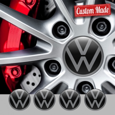 VW Badge Silicone Emblems for Wheel Center Caps