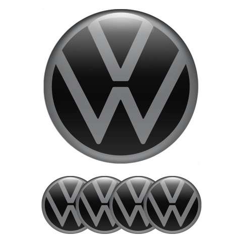 VW Badge Silicone Emblems for Wheel Center Caps