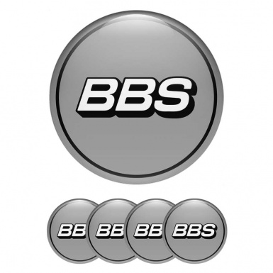 BBS Logo Silicone Emblems grey limited edition