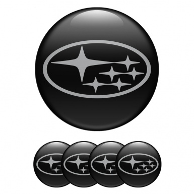 Subaru Logo Silicone Emblems Grey limited edition