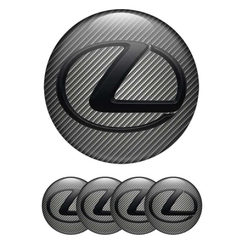 Lexus Wheel Logo Emblems for Center Caps Carbon Edition