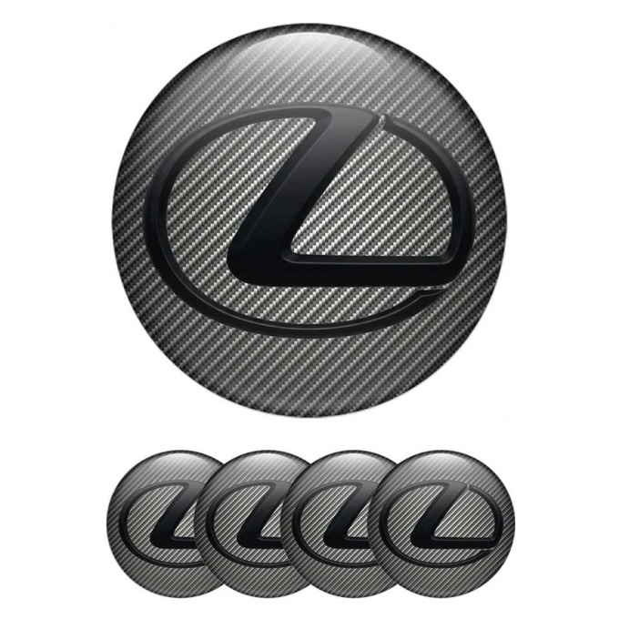 Lexus Wheel Logo Emblems for Center Caps Carbon Edition
