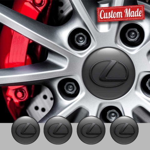 Lexus Emblems Dark Version for Wheel Center Caps