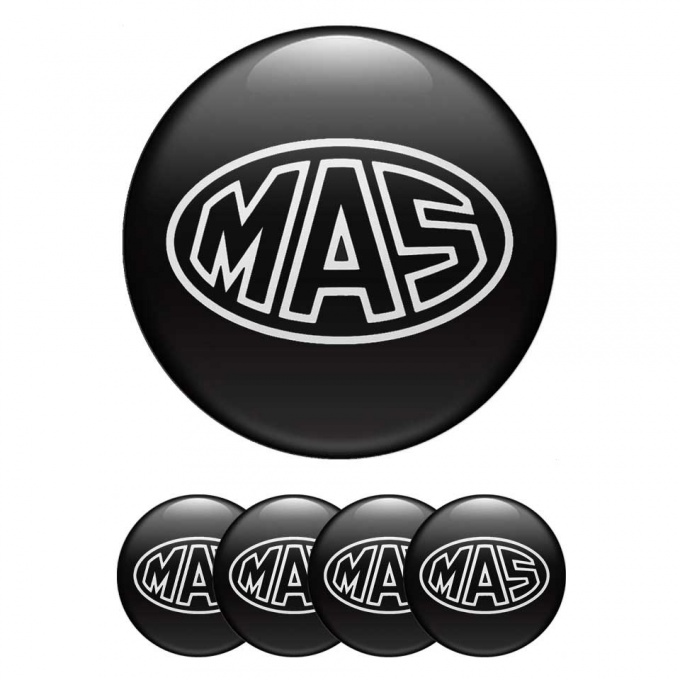 MAS Emblems for Wheel Center Caps Black Edition