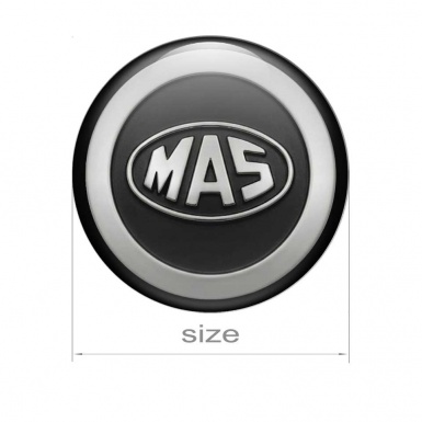 MAS Logo Silicone Emblem 3D Reproduction Decal 