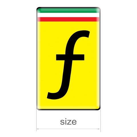 f Silicone Emblem Custom Design Ferrari Reproduction