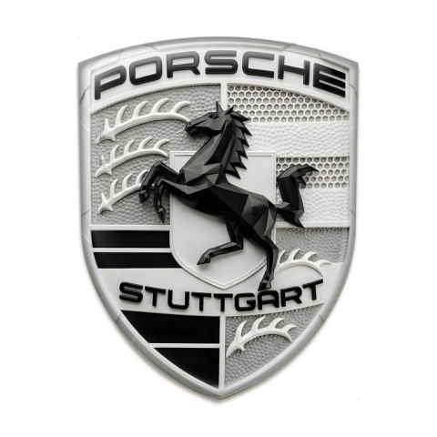 Porsche Crest Emblem Self-adhesive Badge Limited Edition