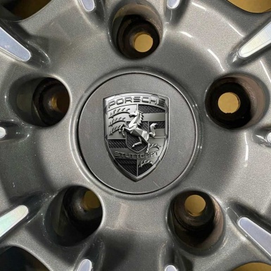 Porsche Sticker Silicone Emblem 3D Logo