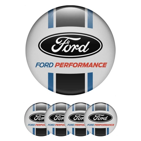 Ford Performance Wheel Emblems Custom Edition Navy
