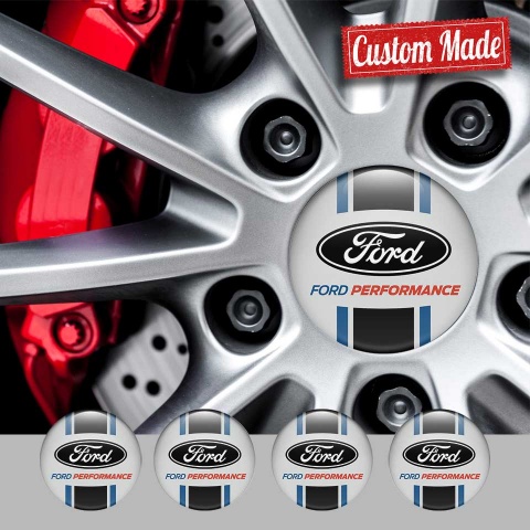 Ford Performance Wheel Emblems Custom Edition Navy