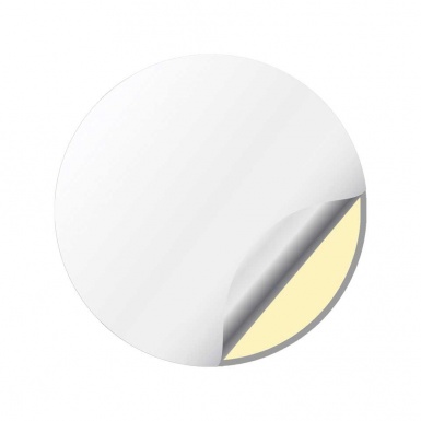 Tesla Logo Emblem Badge Self-adhesive Custom CMYK Color F8DF5E