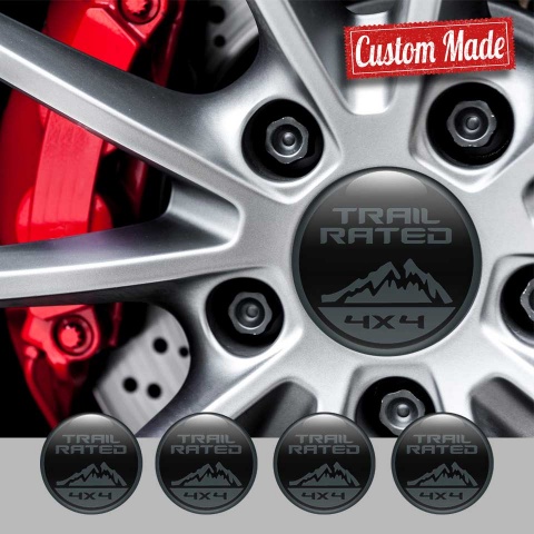 Jeep Logo Emblem Badge Self-adhesive Anthracite