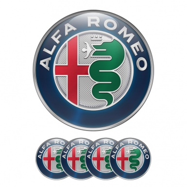 Alfa Romeo Domed Stickers Wheel Center Cap Badge Standart Logo