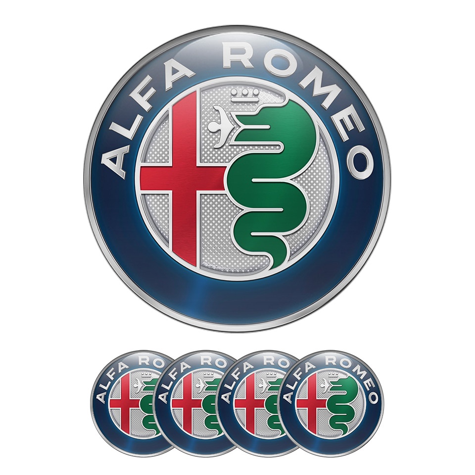 Romeo Stickers Wheel Center Cap Badge Standart Logo | Wheel Emblems | Stickers | X-Sticker