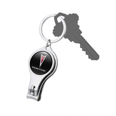 Pontiac Key Holder Nail Clipper Classic Black Grey Red Triangle Edition