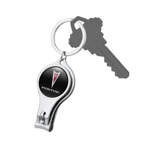 Pontiac Key Holder Nail Clipper Classic Black Grey Red Triangle Edition