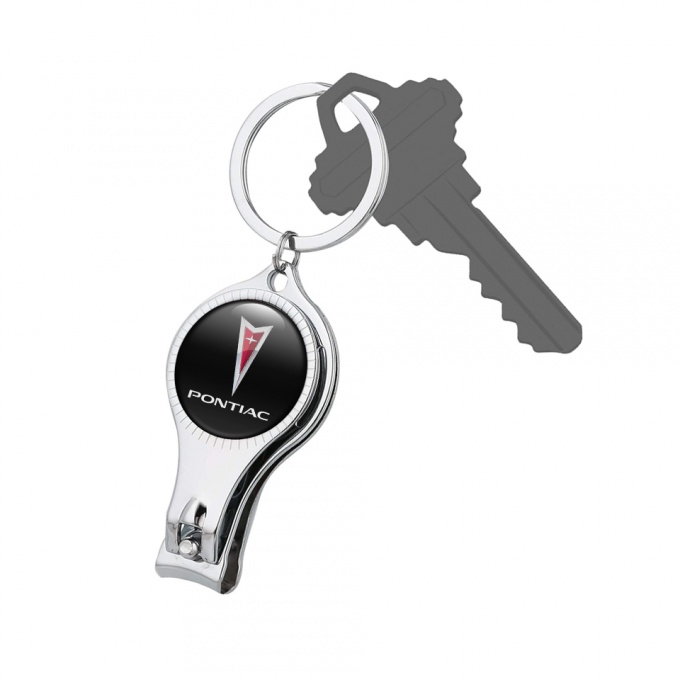 Pontiac Key Holder Nail Clipper Classic Black Grey Red Triangle Edition