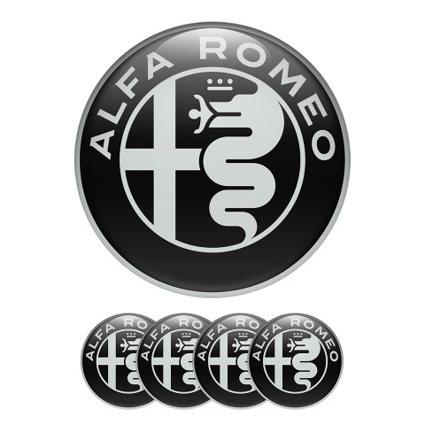 Alfa Romeo Domed Stickers Wheel Center Cap Tuning Emblem
