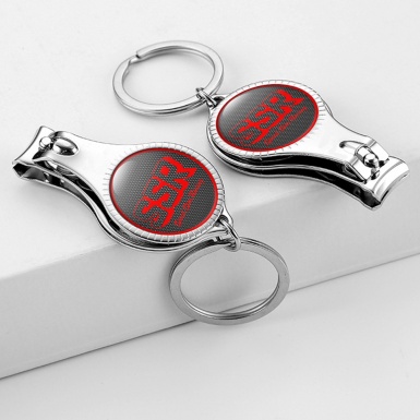 SSR Fob Chain Nail Trimmer Light Metallic Cells Red Outline Logo
