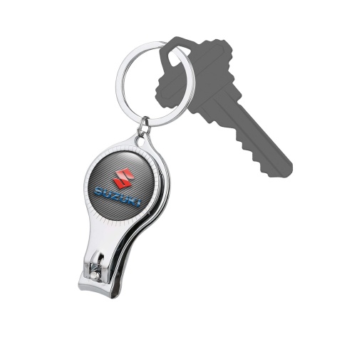Suzuki Keyring Fingernail Trimmer Light Carbon Red Color Logo Edition