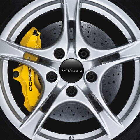 Porsche 911 Carrera Sticker Wheel Center Hub Cap