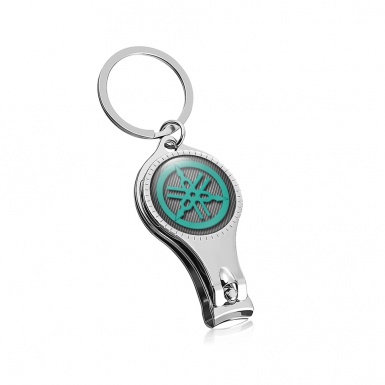 Yamaha Keychain Nail Clipper Light Carbon Pastel Green Domed Emblem