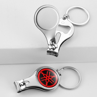 Yamaha Keyring Nail Clipper Black Red Ring Clean Logo Edition