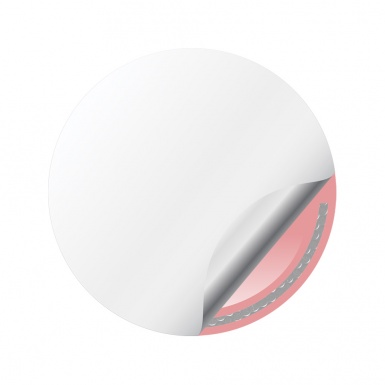 Fiat Abarth Wheel Stickers Dark Mesh Red Logo