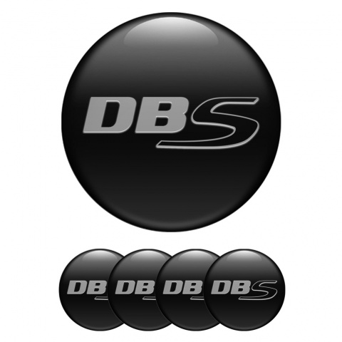 Aston Martin BS Wheel Emblems Black Grey Logo Edition