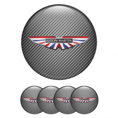 Aston Martin Wheel Stickers Carbon UK Colors Logo