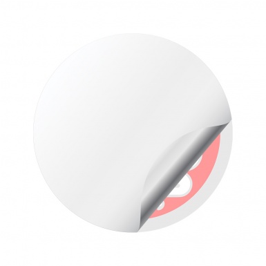 Alfa Romeo Center Caps Stickers Grey Red Logo Design