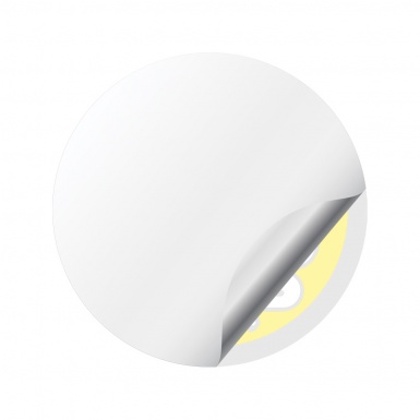 Alfa Romeo Wheel Emblems Grey Yellow Domed Sticker
