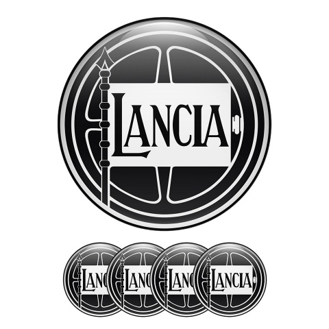 Lancia Silicone Stickers Center Hub Ultramodern Logo