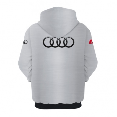 Audi RS6 Hoodie Grey Black Red Edition