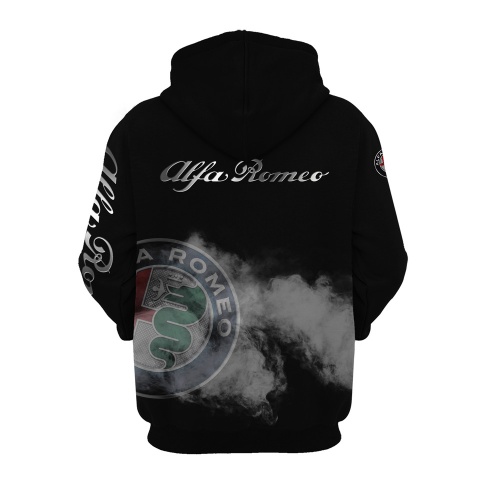Alfa Romeo Sweatshirt Black Red Grey Smoke Edition