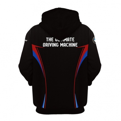 BMW M Power Hoodie Black Blue Grey Mesh