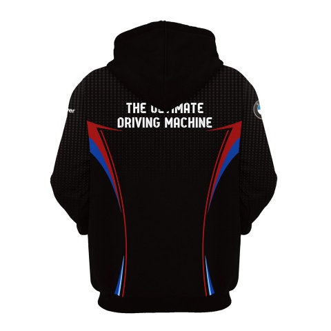 BMW M Power Hoodie Black Blue Grey Mesh