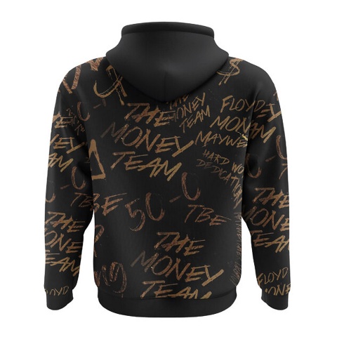 Martial Arts Hoodie Floyd Mayweather Black Gold Collage
