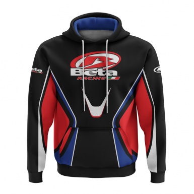 Beta Racing Hoodie Black Red Blue Italy Design