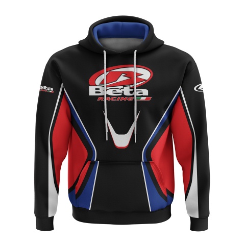Beta Racing Hoodie Black Red Blue Italy Design