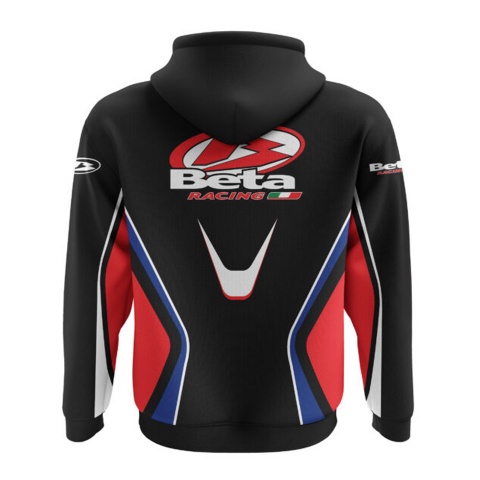 Beta Racing Hoodie Black Red Blue Italy Design
