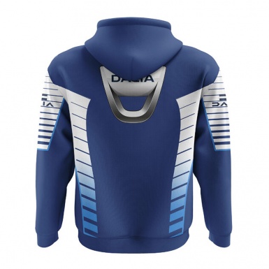 Dacia Sweatshirt Blue White Stripes Logo Edition